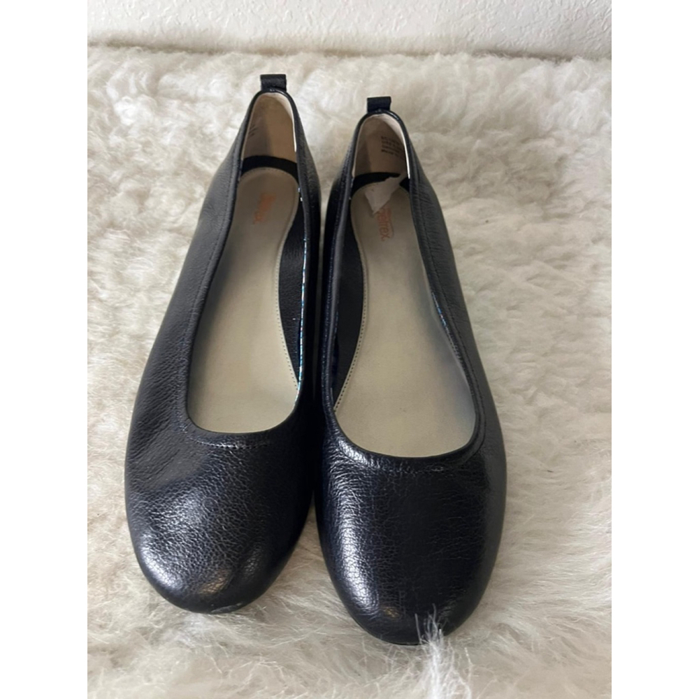 Aetrex Erica Ballet Flats Orthopedic Footbed Black Women Size 9